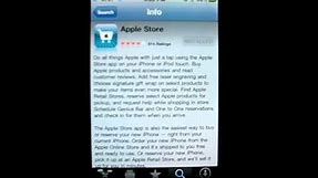 How to install the Apple Store App on an iPhone or iPod Touch device