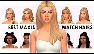 MY MAXIS MATCH HAIR COLLECTION | Sims 4 Custom Content Showcase & LINKS