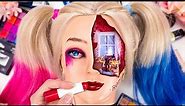 Harley Quinn Crazy Head Transformation || DIY Harley Quinn's Miniature Room Is Right In Her Head! 💥