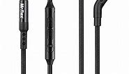 Replacement Audio Cable Cord with Mic for Bose 700 QuietComfort QC35 QC35II QC25 QC45 Headphones, JBL E45BT E55BT E65BTNC 750NC Earphone, Nylon-Braided 2.5mm to 3.5mm Aux Cord Wire(1-Pack, 5ft)