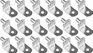 50Pieces Bracket Style Cabinet Shelf Support Pegs - Clips for Kitchen & Bookcase - Polished Nickel Steel Shelf Support Pegs
