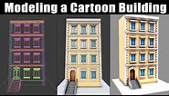 Modeling a Cartoon Building | Blender 3.0