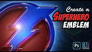 Photoshop: Create a Your Own SUPERHERO Emblem!