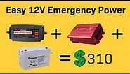 DIY Home Battery Backup System without Solar for Refrigerator, Emergency, or Prepping