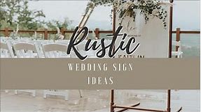 Rustic Wedding Sign Decoration Ideas That Add a Personal Touch to Your Celebration 😍😍