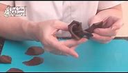 How to Make Chocolate Roses using moulding chocolate/chocolate plastique