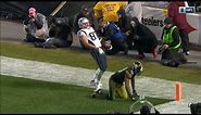 Rob Gronkowski Laughs at Sean Davis Patriots@Steelers