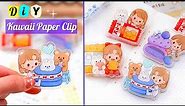 How to make kawaii paper clip at home _ DIY journal memo clip