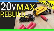 DeWalt 20v Max Lithium Battery Rebuild - Mikes Inventions