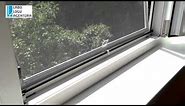 How to install an insect screen for a glass-pane window. Video instruction