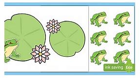Frog and Lily Pad Templates