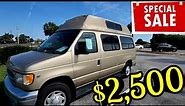 Camper Van FOR SALE $2,500 | Cheap & Affordable HIGH TOP Van