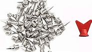 AUGSUN 110pcs 3/8inch Stainless Steel Track and Cross Country Spikes with Spike Wrench, Replacement Spikes for Sprint Sports Short Running Shoes
