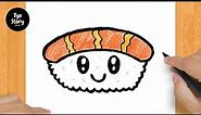 #12 How to Draw a Cute Sushi - Easy Drawing Tutorial