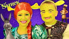 Shrek and Princess Fiona Makeup and Costumes