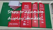 How to install Floor Display Standee - Step by step assembling process