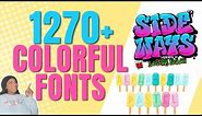 Colorful Fonts: Save Time Designing with Free Colorful fonts