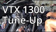 How To: Honda VTX 1300 Tune Up ,Spark Plugs And Air Filter