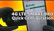 Quick Configuration: Smart Bro 4G/LTE Pocket wifi