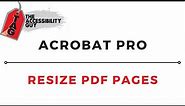 How to resize pages in PDF | Adobe Acrobat Pro DC
