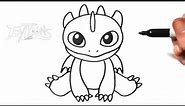 How to Draw Toothless | Cute & Easy!