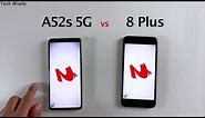 SAMSUNG A52s 5G vs iPhone 8+ | SPEED TEST