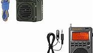Raddy RF750 Portable AM/FM/SW/WB Shortwave Radio Receiver with Bluetooth and NOAA Alerts + Raddy RF760 Portable SSB Full Band AM/FM/SW/CB/VHF/UHF/WX/AIR Shortwave Radio Receiver