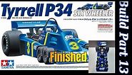 Tamiya 1/12 Scale Tyrrell P34 Six Wheeler Formula 1 Car. Part 13 Full Online Build Finished