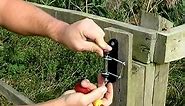 Electric Fence Tape Tensioner-Insulator Install