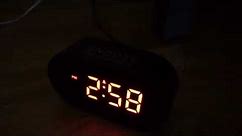 How to set the alarm on the Reacher LED Digital Alarm Clock Model number A1C1S