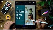 🌱 How to design a Social Media post using Procreate and Ipad Pro 2020