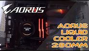 Aorus CPU Liquid Cooler 280mm - Unboxing, Installation and Temperature Test