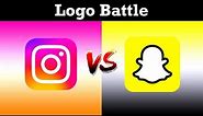 Instagram VS Snapchat - Logo Battle