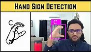 Easy Hand Sign Detection | American Sign Language ASL | Computer Vision
