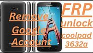 coolpad 3632a frp bypass/coolpad 3632a unlock frp android 7/remove google account colpad3632a