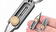 ITOKEY Small Pocket Knife, Keychain Knife for men, EDC Utility Knife, Cool Titanium Knifes, Perfect Tiny Knives, Little Box Cutter for Everyday Carry, Gadget Gifts for Men Dad