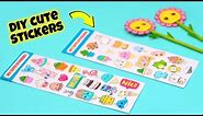 How to make cute stickers at home || DIY paper stickers easy / homemade stickers