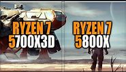 Ryzen 7 5700X3D vs 5800X Benchmarks - Tested in 15 Games and Applications