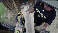 Installing Rough Cut Lumber on Walls