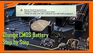 EASY: Change CMOS Motherboard Battery & Fix BIOS Date & Time Errors