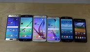 Samsung Galaxy S6 Edge vs. S6 vs. S5 vs. S4 vs. S3 vs. S2 - Benchmark Speed Test! (4K)