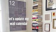 Acrylic Frame Wall Calendar Update