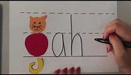 Writing CAT body and tail letters