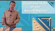 Basics of a Speed Square Lesson - Measuring and Marking Lesson Series - Trade Skills Video *UPDATED*