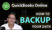 How to backup QuickBooks Online data