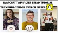 "My New Twin" Filter on Snapchat Tutorial| HOW TO GET THE NEW SNAPCHAT FILTER