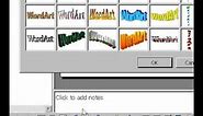 Microsoft Office PowerPoint 2000 Add word art