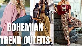 Chic Bohemian Trend Outfit Ideas. How to Wear Boho Outfit in Spring Summer?