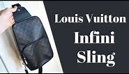 Louis Vuitton Damier Infini Leather Avenue Sling Bag Review, Unboxing, & Try On - Virgil Abloh LV