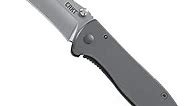 CRKT Drifter EDC Folding Pocket Knife: Everyday Carry, Gray Ti Nitride Blade, Thumb Stud Opening, Pocket Clip